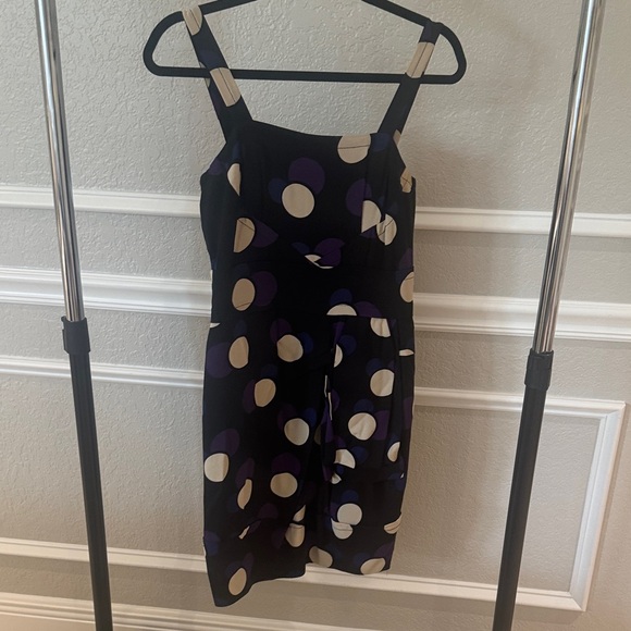 Marc by Marc Jacobs Polka Dot Women's Dress - Black and Purple and ivory and blu - Picture 1 of 3